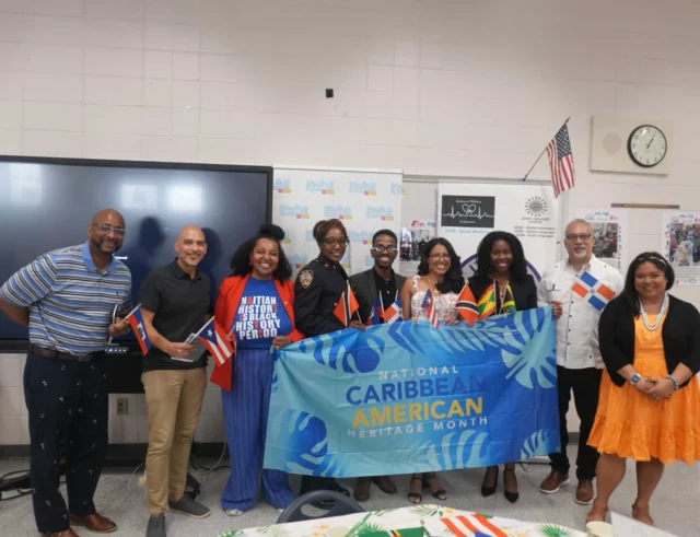 🇹🇹🇧🇧🇯🇲🇭🇹 Last week, we gathered for our annual Caribbean American Heritage Month Speed Chat n’ Chew Event! 🎶🍛✨

We were proud to welcome Caribbean professionals from a range of fields—education, law, healthcare, the arts, and nonprofit—who shared their journeys, wisdom, and pride in their heritage. From navigating college to honoring culture in the workplace, students heard firsthand what it means to show up strong, smart, and proud. 💬🌍
This vibrant event served up more than just delicious island flavors—it offered real talk, powerful mentorship, and joyful connection. It was a space where our students were reminded that their roots are a strength, their stories matter, and their futures are limitless. 🌺🗣️
This was a true celebration of identity, resilience, and representation—because when our students see themselves in success, they believe they belong too. ❤️💪
We want to give a special shout-out to the following individuals for joining us to celebrate and honor their Caribbean Heritage:
🇭🇹 @rodleyjcharles from the @queensdakatz Office
🇩🇴 Dr. Aldrin Rafael Bonilla from @fundnyc 
🇵🇷 Eric Gutierrez from @bankstreetgse 
🇵🇷 Dr. Princess Francois, alumna of @bankstreetgse 
🇹🇹 Det. LaToya Mc Leod from @nypdcommaffairs 
🇹🇹 George Patterson from the @nyc_commschools &
🇹🇹🇵🇷 Our very own Executive Director, Dr. Anju J. Rupchandani
We would also like to thank 🇯🇲 @jamrockjerkny for providing a traditional Jamaican Jerk Chicken, Rice & Peas lunch and 🇹🇹 @mrpsicecream🍦 for providing our delicious dessert.
Thank you to our phenomenal guest speakers and student leaders who made the room shine with knowledge, laughter, and island vibes! 🌟
#CaribbeanHeritage #SpeedChatNChew #InTheZone #AuthenticityMatters #RepresentationMatters #QueensYouth #CradleToCollegeToCareer #CommunitySchools #StudentVoice #CulturalPride #IslandRootsToGlobalDreams #OneLoveOneCaribbean 🌴📚🔥